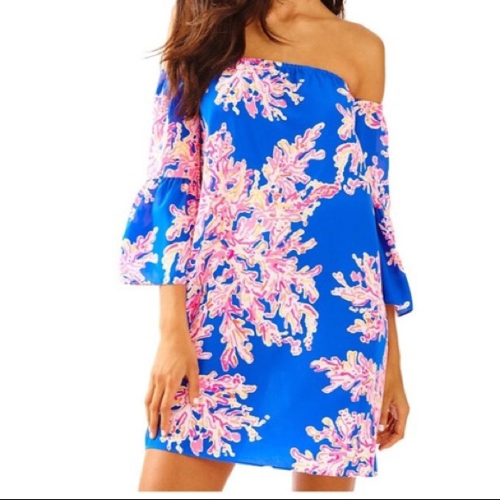 Lilly Pulitzer Sanilla Silk Dress, “It’s Electric”